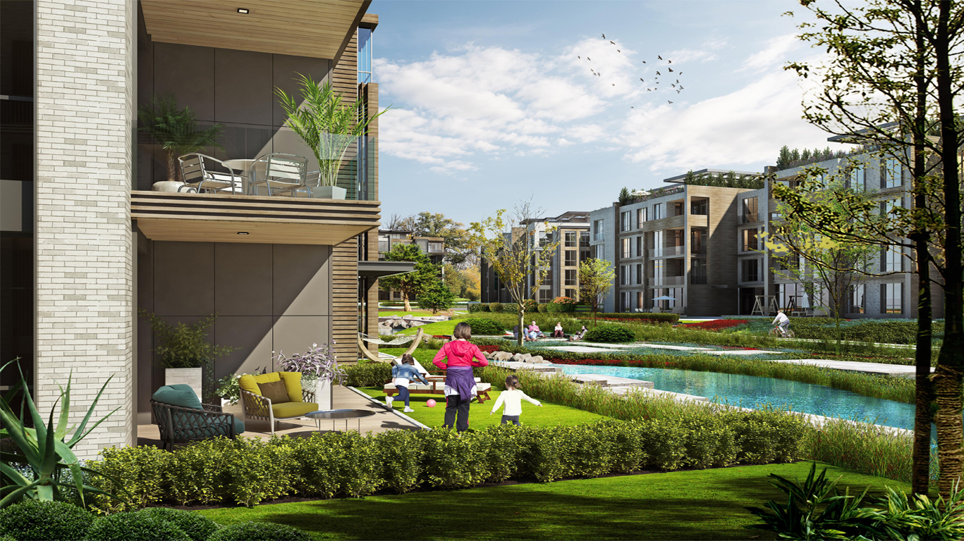 A gorgeous housing development within a seaside neighbourhood,