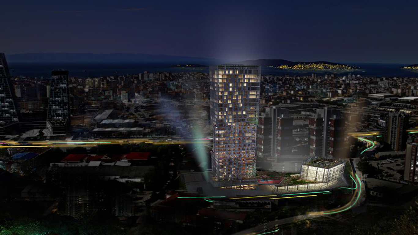 A Single Tower That Stands Out Amongst New Builds of Kartal