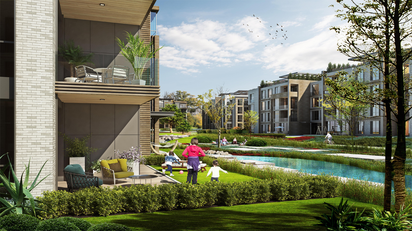 A gorgeous housing development within a seaside neighbourhood,