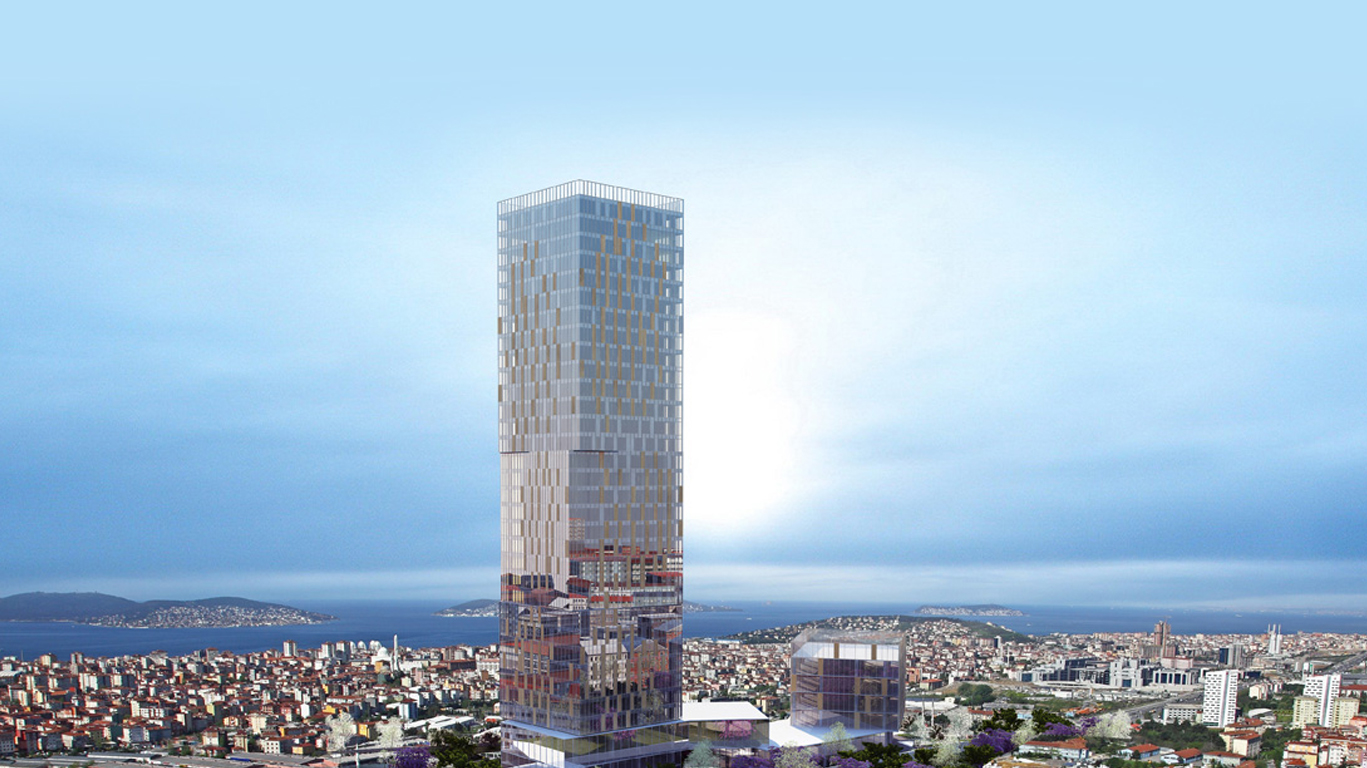 A Single Tower That Stands Out Amongst New Builds of Kartal